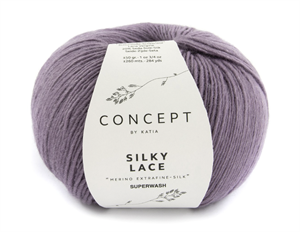 Silky lace - støvet lilla